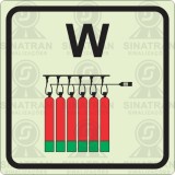 Extintor ﬁxo de bateria - W 